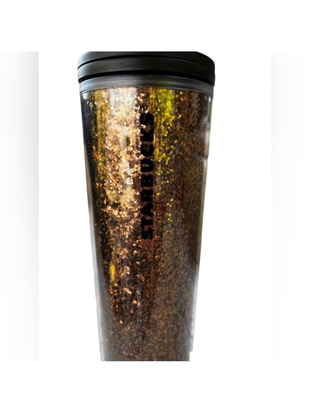 Starbucks Copper Glitter Plastic Tumbler-16oz